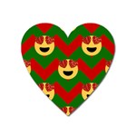 Christmas Heart Eye Emoji Magnet (Heart)