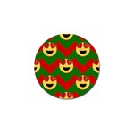 Christmas Heart Eye Emoji Golf Ball Marker