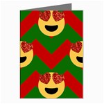 Christmas Heart Eye Emoji Greeting Cards (Pkg of 8)