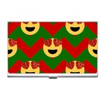 Christmas Heart Eye Emoji Business Card Holder