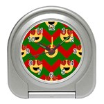 Christmas Heart Eye Emoji Travel Alarm Clock