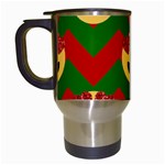 Christmas Heart Eye Emoji Travel Mug (White)