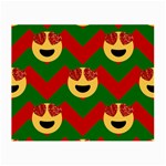 Christmas Heart Eye Emoji Small Glasses Cloth