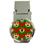 Christmas Heart Eye Emoji Money Clip Watch