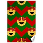 Christmas Heart Eye Emoji Canvas 20  x 30 