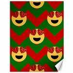 Christmas Heart Eye Emoji Canvas 36  x 48 