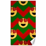 Christmas Heart Eye Emoji Canvas 40  x 72 