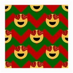 Christmas Heart Eye Emoji Medium Glasses Cloth