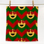 Christmas Heart Eye Emoji Face Towel