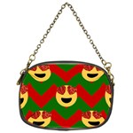 Christmas Heart Eye Emoji Chain Purse (One Side)