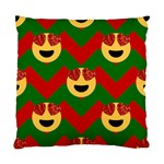 Christmas Heart Eye Emoji Standard Cushion Case (One Side)