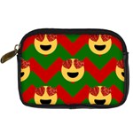 Christmas Heart Eye Emoji Digital Camera Leather Case