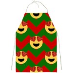 Christmas Heart Eye Emoji Full Print Apron