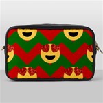 Christmas Heart Eye Emoji Toiletries Bag (One Side)