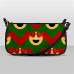 Christmas Heart Eye Emoji Shoulder Clutch Bag