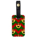 Christmas Heart Eye Emoji Luggage Tag (one side)