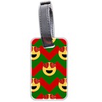 Christmas Heart Eye Emoji Luggage Tag (two sides)