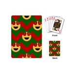 Christmas Heart Eye Emoji Playing Cards (Mini)