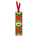 Christmas Heart Eye Emoji Small Book Mark