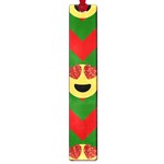 Christmas Heart Eye Emoji Large Book Mark