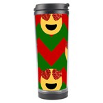 Christmas Heart Eye Emoji Travel Tumbler