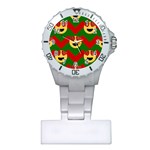 Christmas Heart Eye Emoji Plastic Nurses Watch