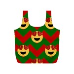 Christmas Heart Eye Emoji Full Print Recycle Bag (S)