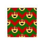 Christmas Heart Eye Emoji Satin Bandana Scarf