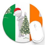 irish christmas Round Mousepad