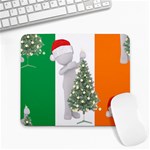 irish christmas Large Mousepad