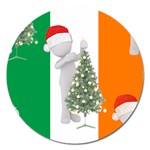 irish christmas Magnet 5  (Round)