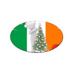 irish christmas Sticker Oval (10 pack)