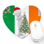 irish christmas Heart Mousepad