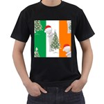 irish christmas Men s T-Shirt (Black)