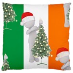 irish christmas Large Flano Cushion Case (Two Sides)