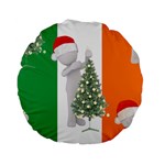 irish christmas Standard 15  Premium Flano Round Cushion 