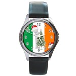 irish christmas Round Metal Watch