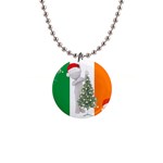 irish christmas 1  Button Necklace