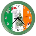 irish christmas Color Wall Clock