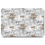 Christmas Silver Festivus Large Doormat