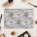 Christmas Silver Festivus Cosmetic Bag (Large)