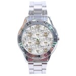 Christmas Silver Festivus Stainless Steel Analogue Watch