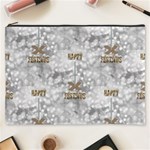 Christmas Silver Festivus Cosmetic Bag (XXXL)