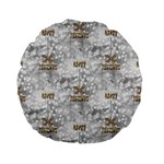 Christmas Silver Festivus Standard 15  Premium Flano Round Cushion 