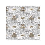 Christmas Silver Festivus Small Satin Scarf (Square)