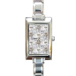 Christmas Silver Festivus Rectangle Italian Charm Watch