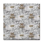 Christmas Silver Festivus Tile Coaster