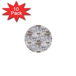 Christmas Silver Festivus 1  Mini Button (10 pack) 