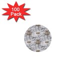 Christmas Silver Festivus 1  Mini Button (100 pack) 