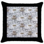 Christmas Silver Festivus Throw Pillow Case (Black)